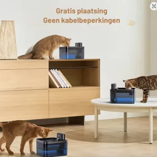 FelinoTech Kattenbak 65L Gesloten Kattentoilet + Drinkfontein Bundel