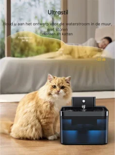 FelinoTech Kattenbak 65L Gesloten Kattentoilet + Drinkfontein Bundel