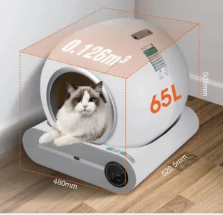 FelinoTech Kattenbak 65L Gesloten Kattentoilet + Drinkfontein Bundel
