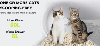 Furbulous Automatische Kattenbak 60L Wit