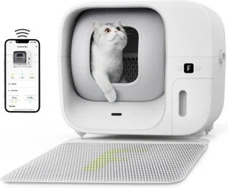Furbulous Automatische Kattenbak 60L Wit