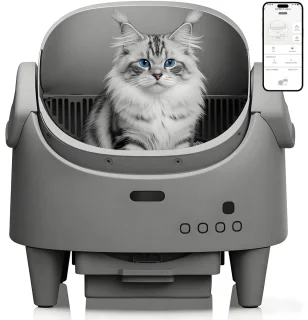 De Geargalaxy Kattenbak 120L Grijs in één oogopslag