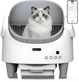 De Geargalaxy Kattentoilet 120L Wit in één oogopslag
