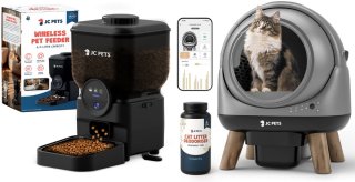 De JC Pets Automatische Kattenbak XXL + Voerautomaat 6,5L in één oogopslag