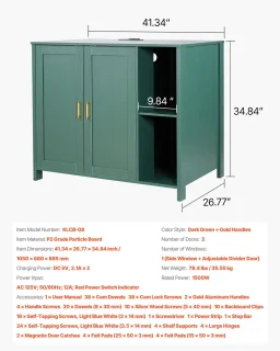 Kattenbakmeubel ombouw 105 x 68 x 88,5 cm
