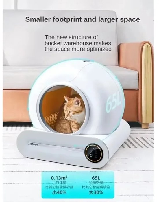 Mookes 2025 Automatische Zelfreinigende Kattenbak 65L review