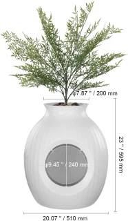Plantaardige Kattenbak ABS 23 cm Decoratief
