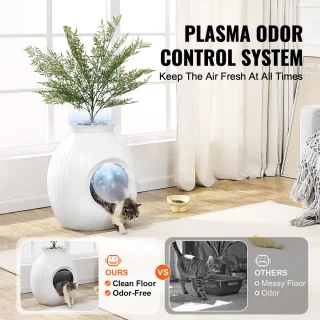 Plantaardige Kattenbak ABS 23 cm Decoratief