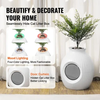 Plantaardige Kattenbak ABS 23 cm Decoratief