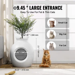 Plantaardige Kattenbak ABS 23 cm Decoratief