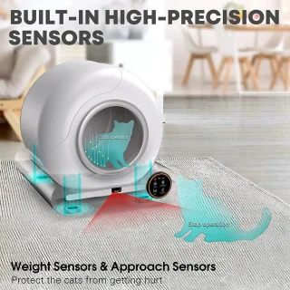 Serolux Automatische Kattenbak 65L Wit