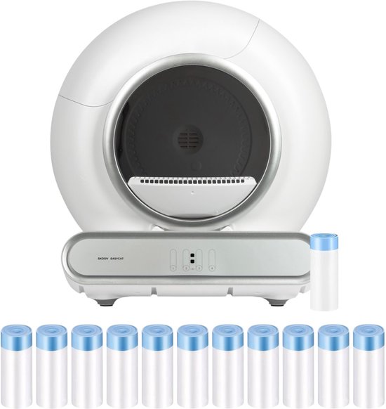 Skoov Kattenbak Automatisch XXL inclusief 165 Zakjes en Mat review