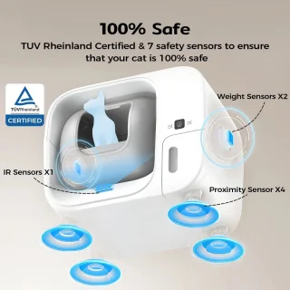 Slimme Automatische Kattenbak 60L met App Bediening