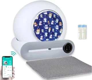 Slimme Automatische Kattenbak 65L met Opvanglade 9L