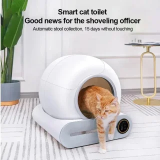 Slimme Automatische Kattenbak 65L met Opvanglade 9L