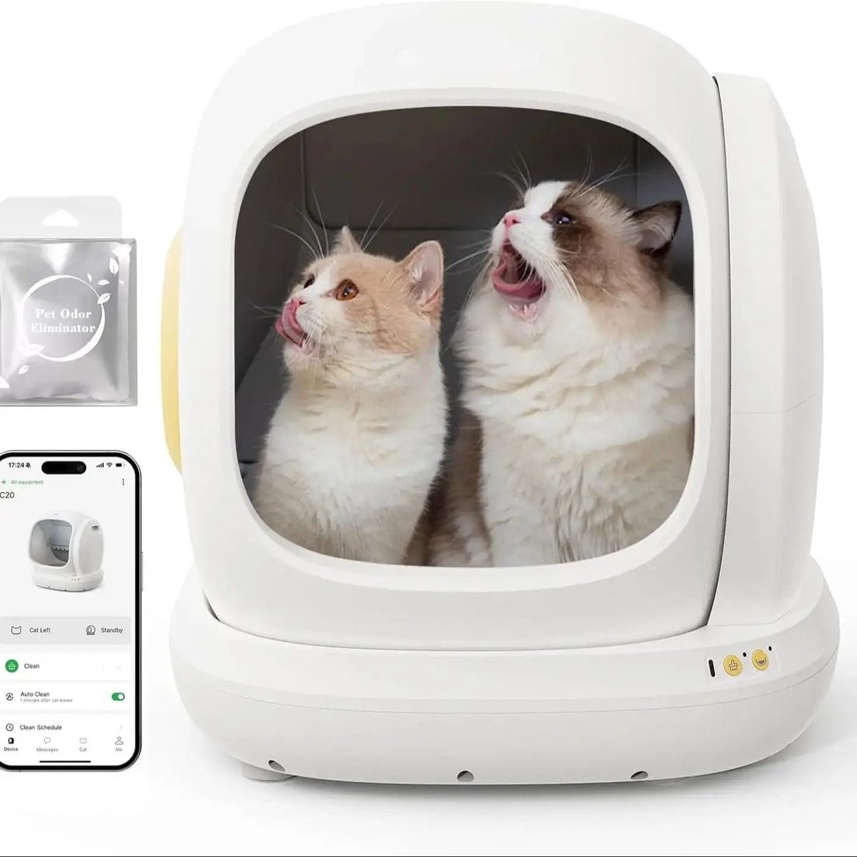 De Slimme Automatische Kattenbak met App en Gezondheidsmonitoring in één oogopslag