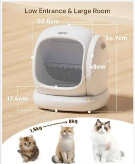 Slimme Automatische Kattenbak met App en Gezondheidsmonitoring