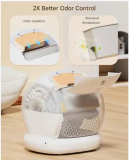 Slimme Automatische Kattenbak met App en Gezondheidsmonitoring