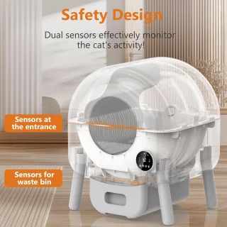 Slimme automatische kattenbak met zelfreiniging