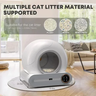 Slimme Kattenbak 65L - Automatische Zelfreinigende Kattenbak - Extra Groot