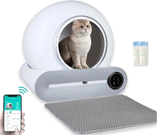 Slimme Kattenbak 65L - Automatische Zelfreinigende Kattenbak - Extra Groot review