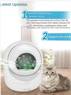 Slimme Kattenbak Automatisch 10L Met Geurfilter En App