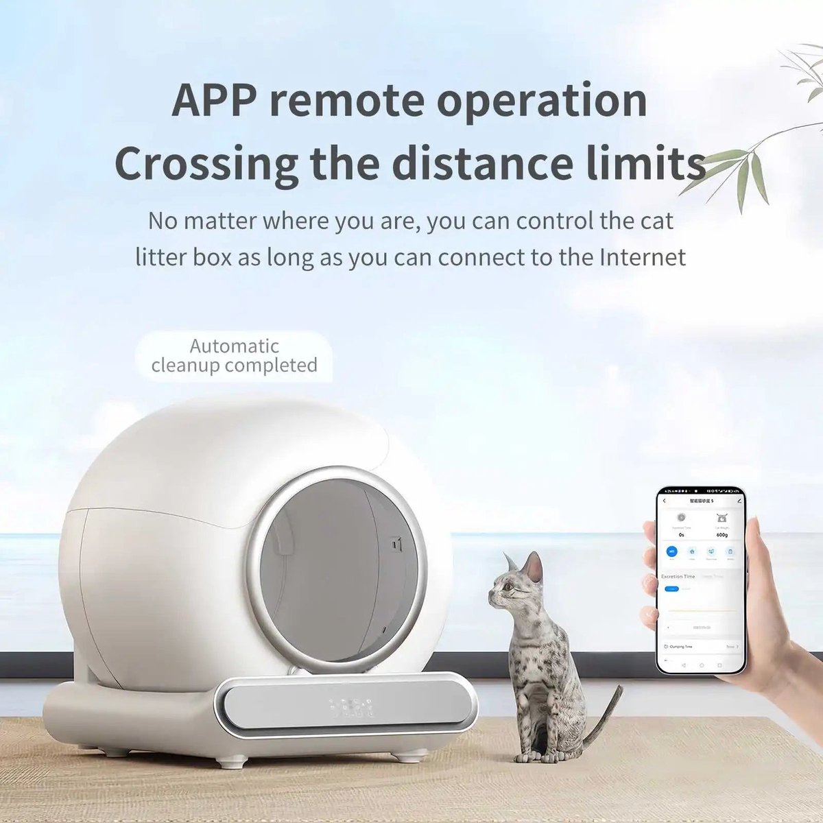Wat vinden we goed aan de Slimme Kattenbak Automatisch 65L Met App