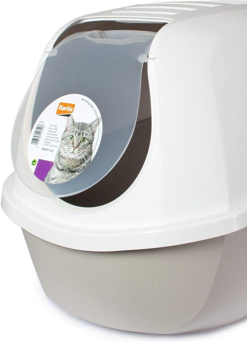 Wat vinden we goed aan de Slimme Kattenbak Grijs 52x39x41 cm