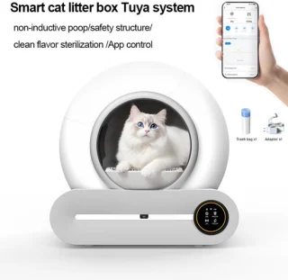 Slimme kattenbak kattenbak - wit