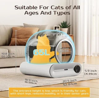 Slimme Zelfreinigende Kattenbak 60L 12V