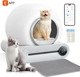 Slimme Zelfreinigende Kattenbak met App Bediening - Extra Groot
