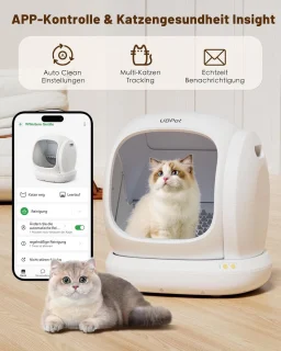 Slimme Zelfreinigende Kattenbak met App-Controle