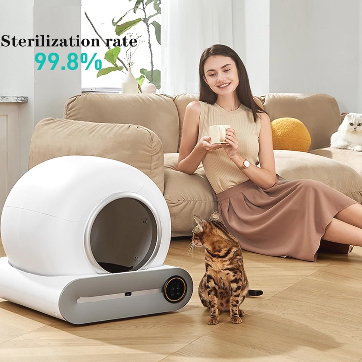 Wat vinden we goed aan de Slimme Zelfreinigende Kattenbak met App en Gezondheidsmonitor