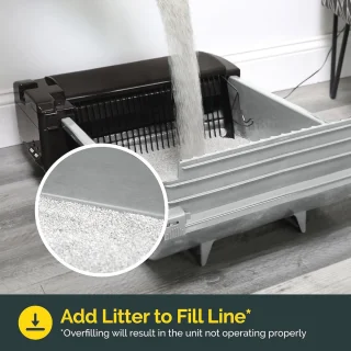 Slimme zelfreinigende kattenbak voor 2 katten