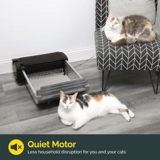 Slimme zelfreinigende kattenbak voor 2 katten
