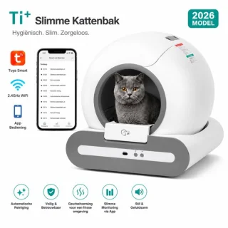 Ti+ slimme zelfreinigende kattenbak
