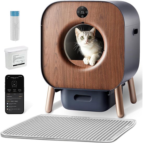 Tien Lagen Zelfreinigende Kattenbak met WIFI - Slimme Automatische Kattenbak voor Meerdere Katten review