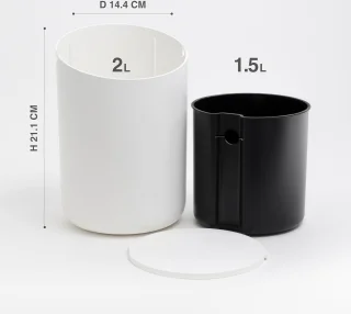 Tove Mini-cosmetica-emmer 1,5L wit