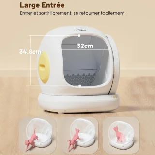 UBPet C20 75L slimme automatische kattenbak