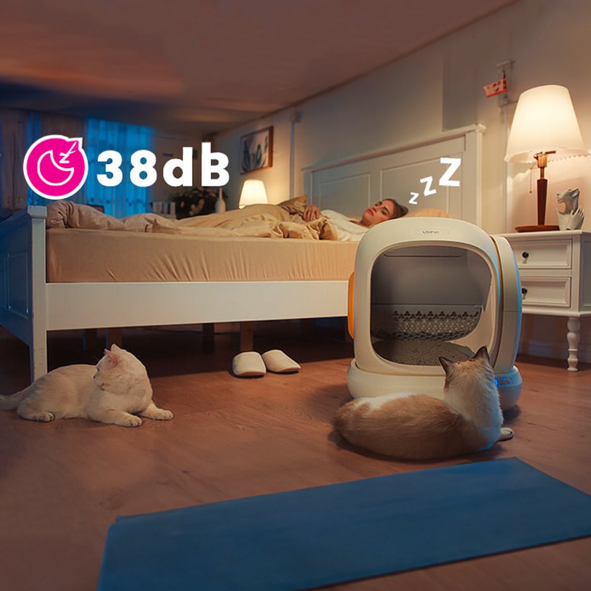 Wat vinden we goed aan de UBPet C20 automatische kattenbak 75L met app