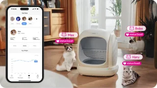 UBPet C20 automatische kattenbak 75L met app