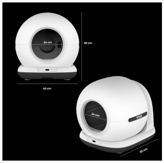 Zedar K1200 Automatische Kattenbak XXL 82L