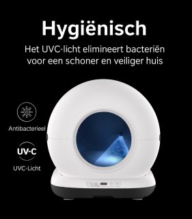 Zedar K1200 Automatische Kattenbak XXL 82L