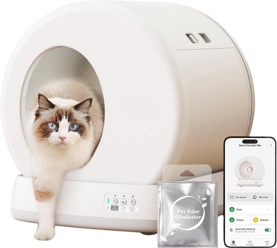 Zelfreinigende automatische kattenbak met sensor voor binnengebruik review