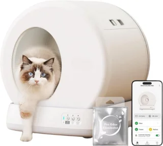 Zelfreinigende automatische kattenbak met sensor voor binnengebruik