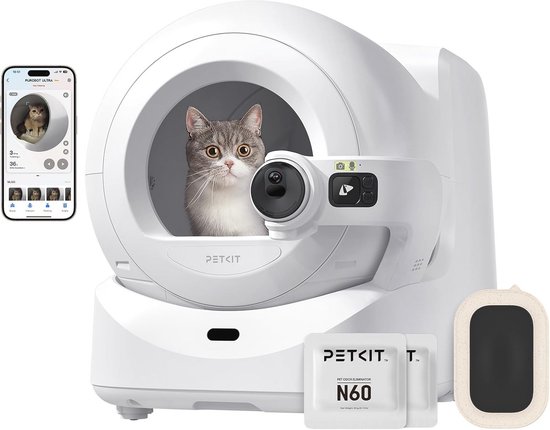 Zelfreinigende Kattenbak AI Camera App - Slimline review