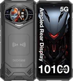 DOOGEE S200X 5G Simlockfreie Smartphone 32GB 512GB, 33W snelladen, 6,72'' AMOLED-scherm, 100MP, NFC,Zwart
