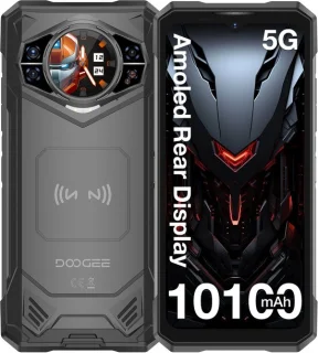 DOOGEE S200X 5G Simlockfreie Smartphone 32GB 512GB, 33W snelladen, 6,72'' AMOLED-scherm, 100MP, NFC,Zwart