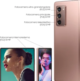 Samsung Galaxy Z Fold 2 5G - 256GB - Mystic Bronze