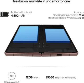 Samsung Galaxy Z Fold 2 5G - 256GB - Mystic Bronze